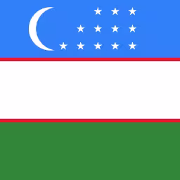 Uzbekistan country flag